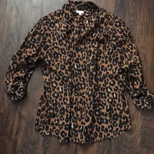 Talbots leopard top